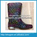 2014 botas de lluvia del entrenador de la señora de la moda